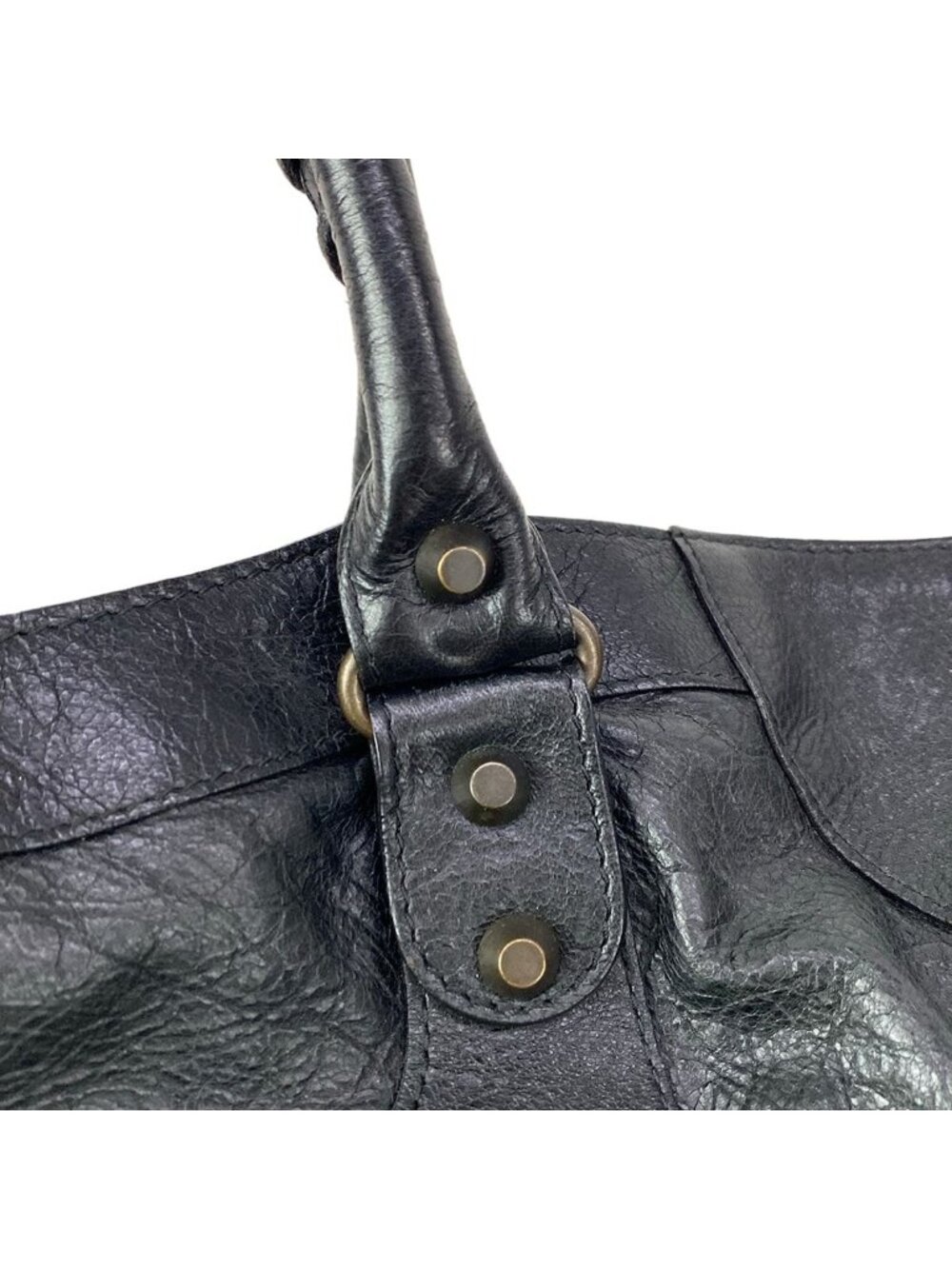 ★SOLD★ Balenciaga Handbag the Part Time Black 2-Way Shoulder Strap Removable - Picture 11 of 15